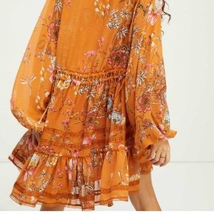 Free people cherry blossom long sleeve dress